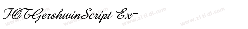 FOTGershwinScript Ex字体转换 FOTGershwinScript Ex字体转换